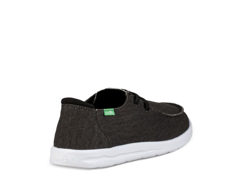 Sanuk Shaka Men's Shoes Black | Canada 238OKI